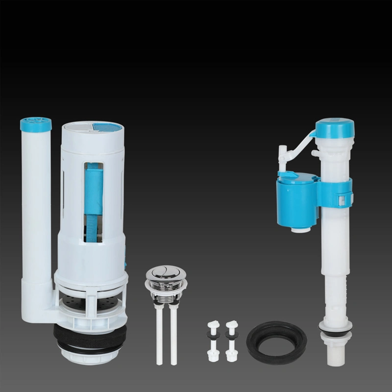 Factory Cost Price Kj-318 Dual Flush Bathroom Split Toilet Tank Accessories/Toilet Cover/Control Valve/Solenoid Valve/Various Styles Oftoilet Flushing Fitting