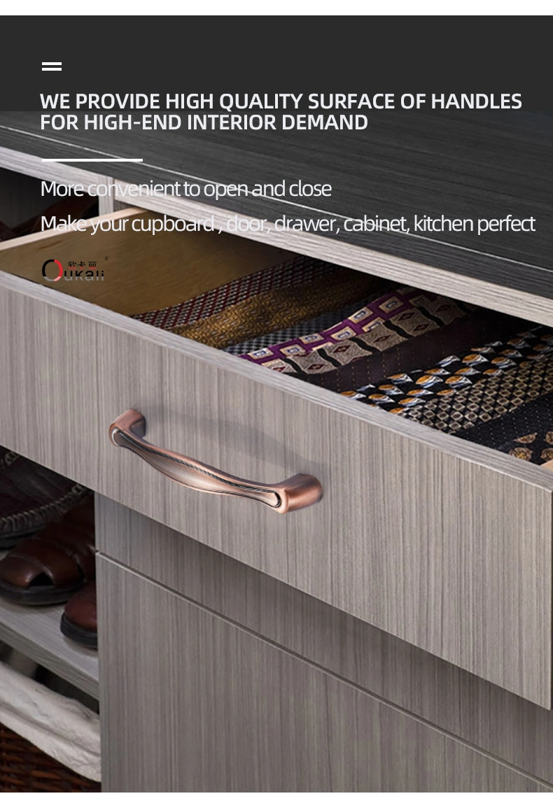 China Luxury Zinc Alloy Furniture Pulling Handles Kitchen Handles Cabinet Door Drawers Funichore handle