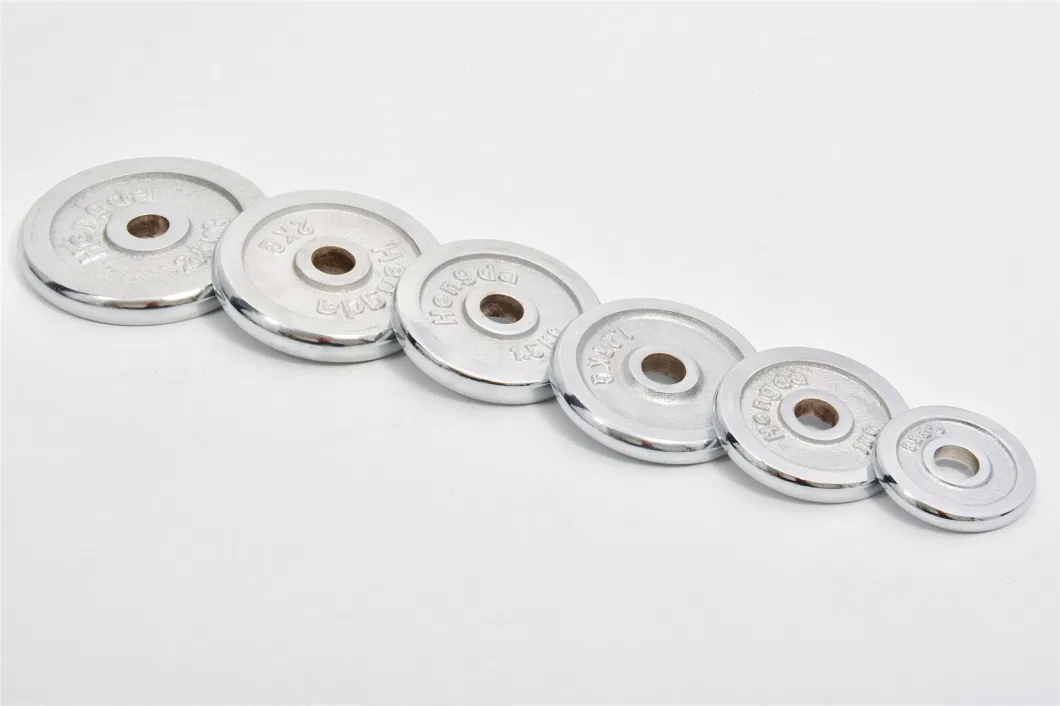 Round Chrome Dumbbell Weight Plates