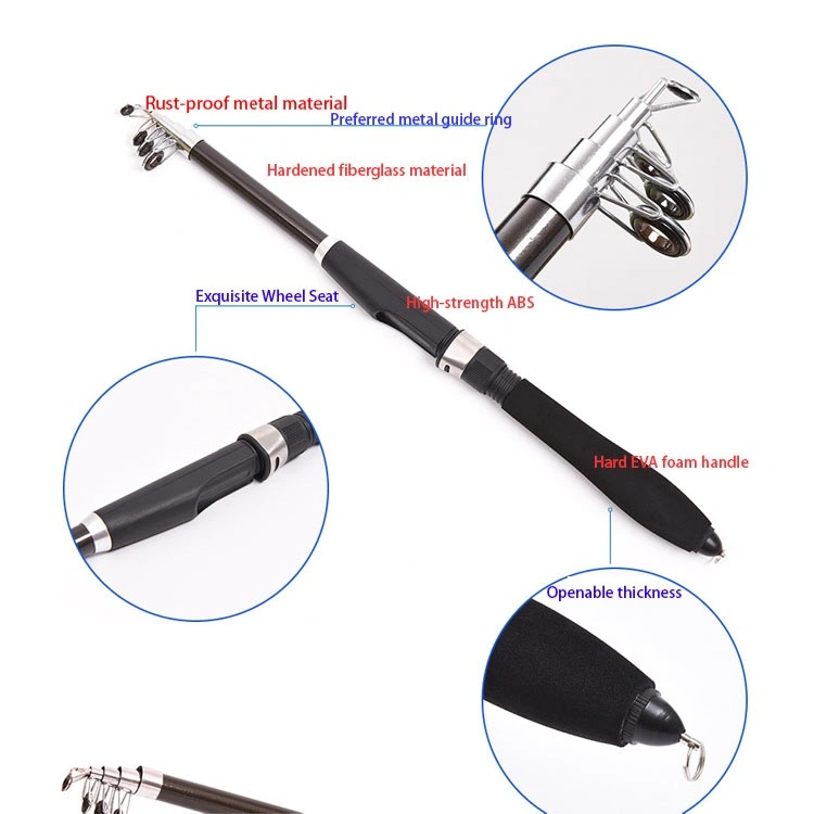 Telescopic Rotating Fishing Rod Carbon Fiber Carp Fishing Rod Sea Boat Rock Long Distance Fishing Rod for Sea and Boat