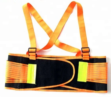 Orange Adjustable Reflective Work Back Support Belt Free Samples Waist Support