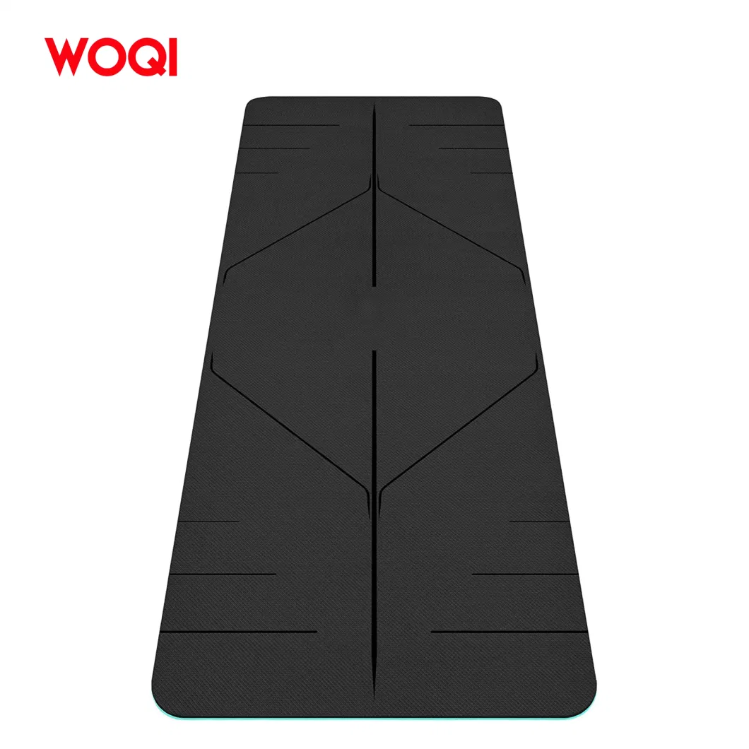 Woqi New Foldable Anti Slip Yoga Mat with Raised Points, 6mm Thick Sports and Fitness Pilates Gymnastics Mat