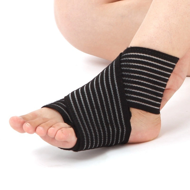 Breathable Wrap Ankle Support Brace Compression Ankle Sports Bandage Strap with Hook &amp; Loop Fastener Straps Elastic Wrap Strap Ankle Wrap Bl17001