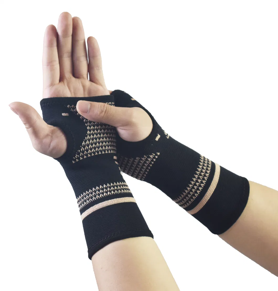 Copper Fibre Weaving Sports Wrist and Hand Protection for Sprain Prevention to Maintain Wrist Health