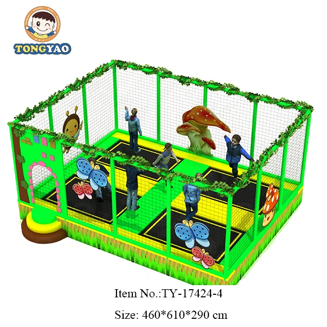 Kids Indoor Trampoline with Safety Net Enclosure Jumping Castle Soft Play