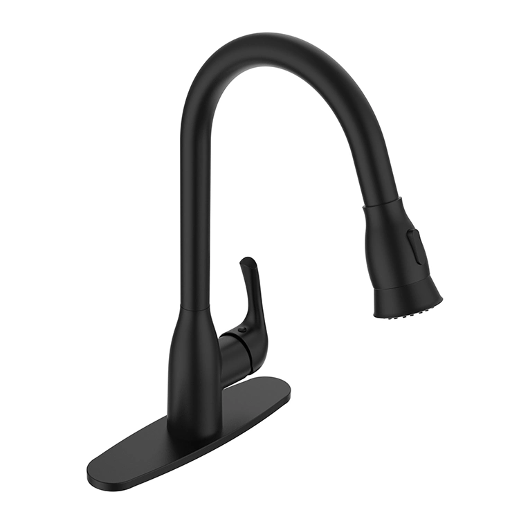 Sanipro Black Zinc Alloy Pull Down 720 Degrees Rotating Universal Splash Classic Spigot Faucet Kitchen Tap Taps