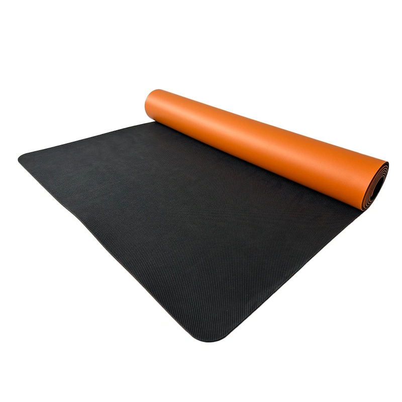 Eco PU Leather Natural Rubber Non Slip Extra Thick Exercise Yoga Mat