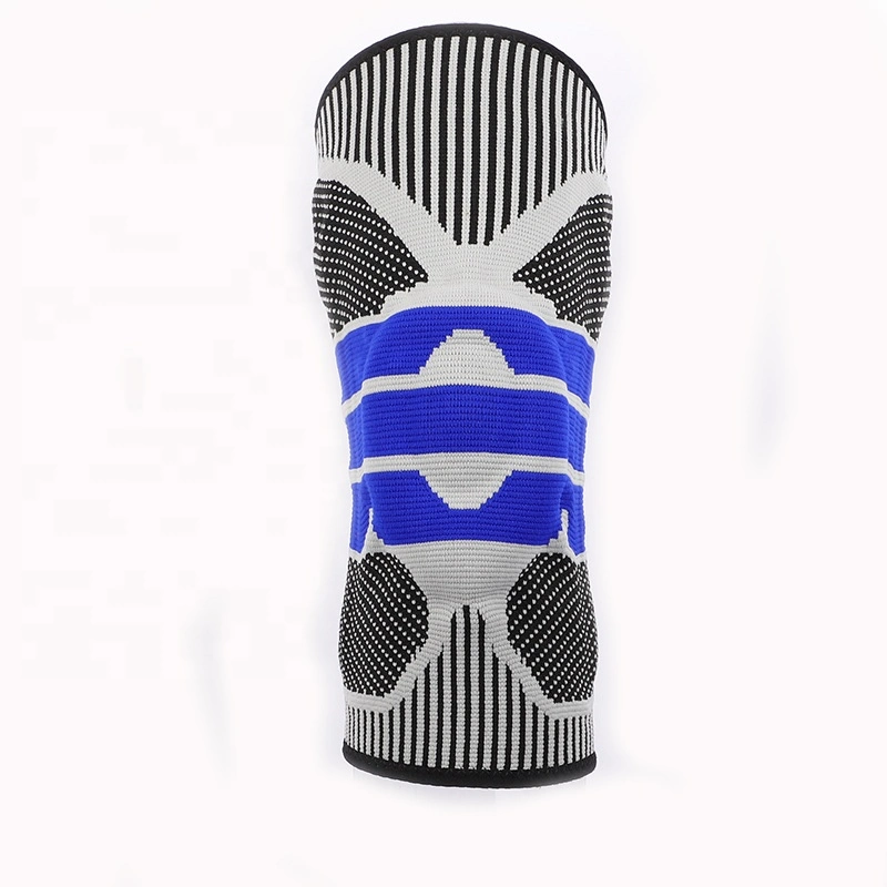 Sport Nylon Silicone Knee Braces Compression Knee Sleeve Support for Basketball