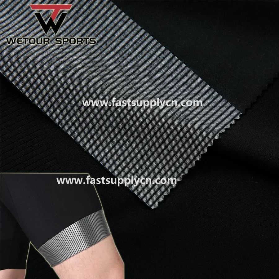 High Stretch Anti-Slip Fabric Nylon Power Band for Cycling Bib Shorts Bicycle Wears