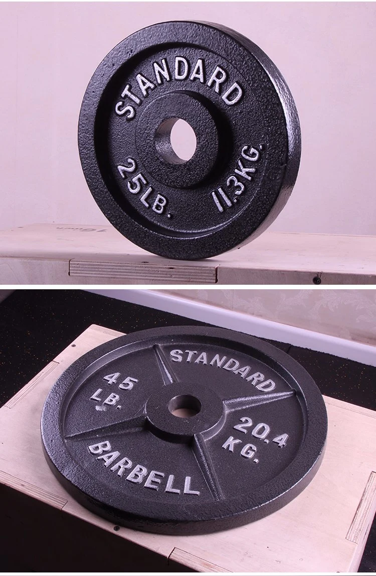 Wholes Hot Sale Gym Iron 50mm Power Pectoral Machine Barbell Strength Training Fitness Standard Plate Steel Magnetic Weight Plate Cast Iron 20kg Weight Plate