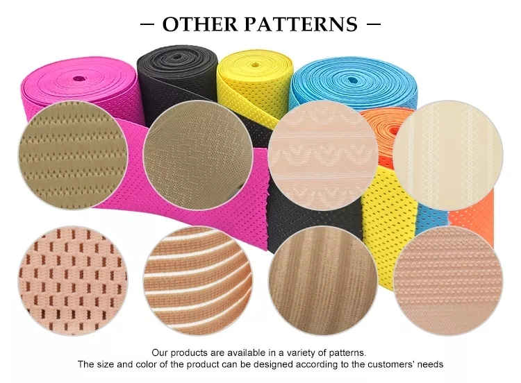 High Quality Custom Latex Elastic Band Woven Wide Rubber Elastic Abdominal Band