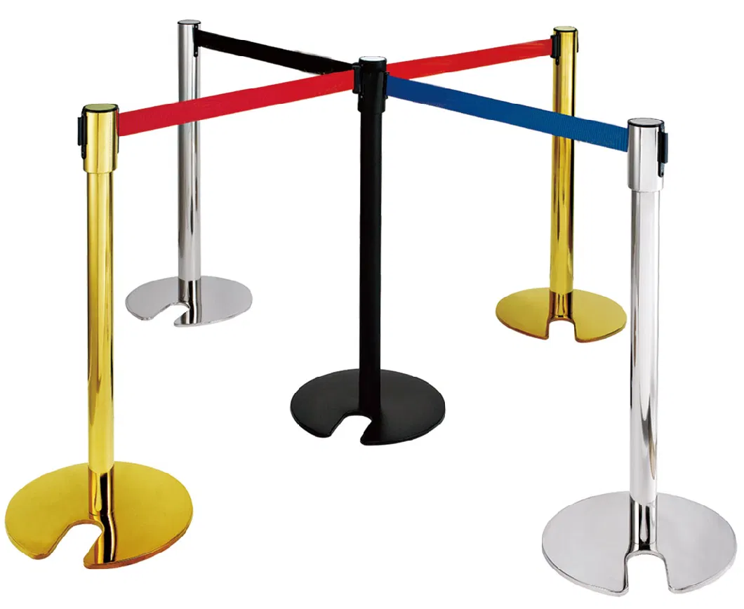 Queue Management System Stainless Steel Access Control System Crowd Control Stand