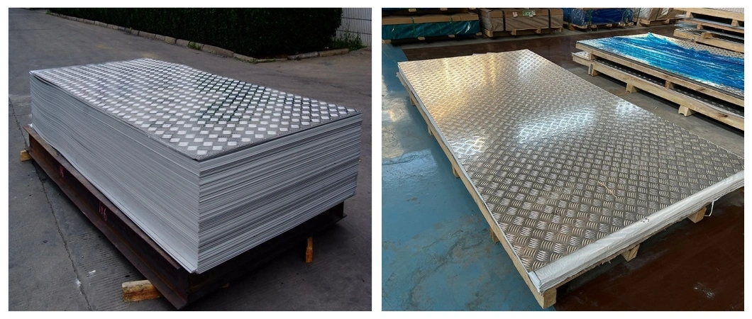 5052 H32 Antisilp Alu Sheet 1060 H24 Five Bar Al Embossed Aluminium 3003 H14 Diamond Patterned Aluminum Checkered Plate