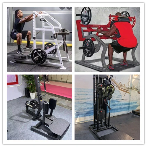 Commercial Strength Fitness Equipment Free Weight 3mm Tube Thick Hammer Belt Squat Machine