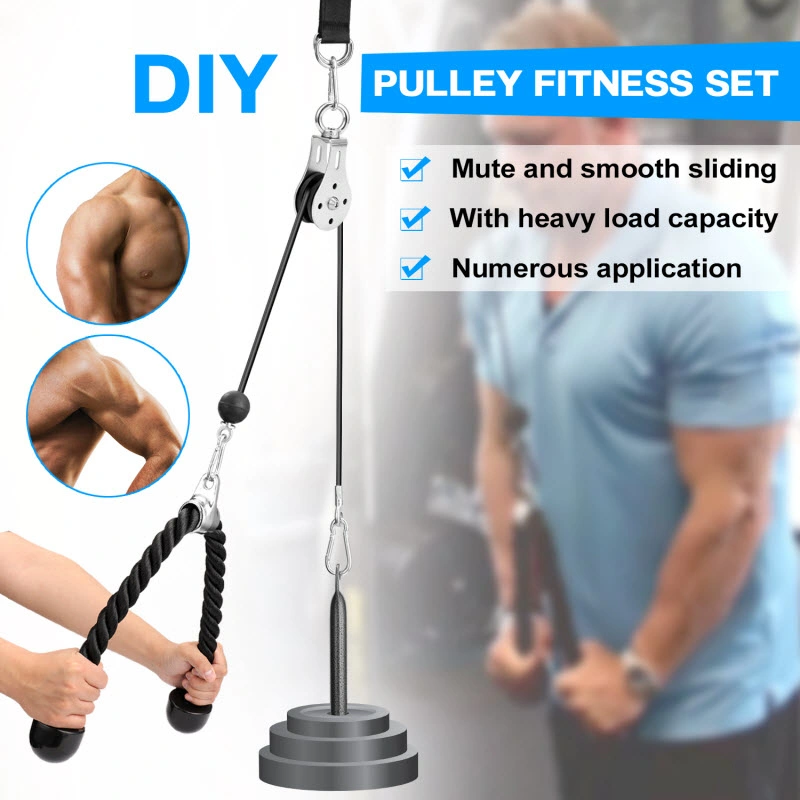 Portable Pulley Cable Machine Home Gym Arm Machine Fitness Exercise Tool for Body Building Exercise Training Equipment Esg13307
