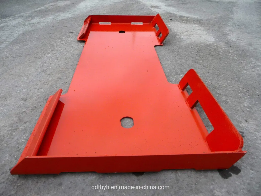 3/16 Inch Weld on Blank Plate Fits Skid Steer Quick Attach Orange