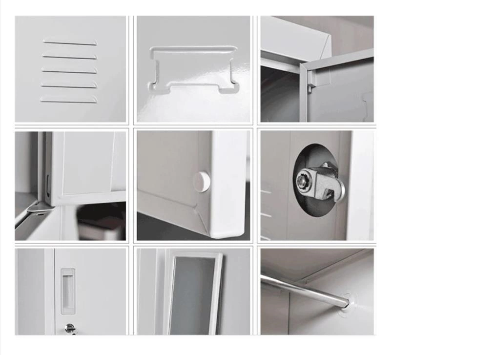Low MOQ Metal 4 Door School Furniture Lockers Gym Steel Storage Cabinet Locker Office for Hostels Factory Price