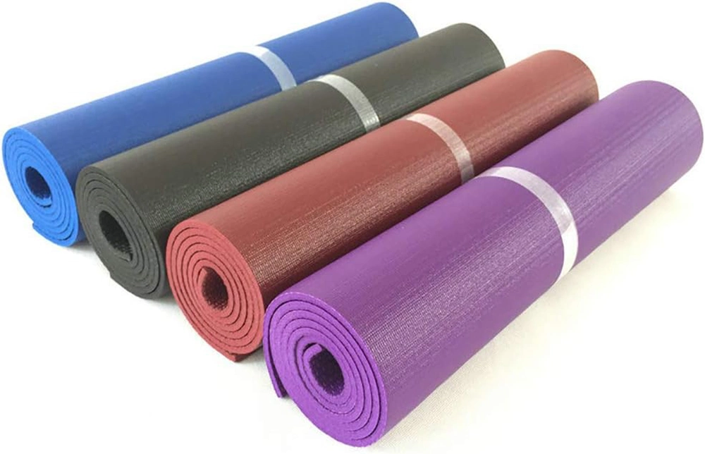 New High Quality Non Slip Yoga Mat Roll up Pillates Gym Fitness Equiptment Large Size Soft Comfortable PVC