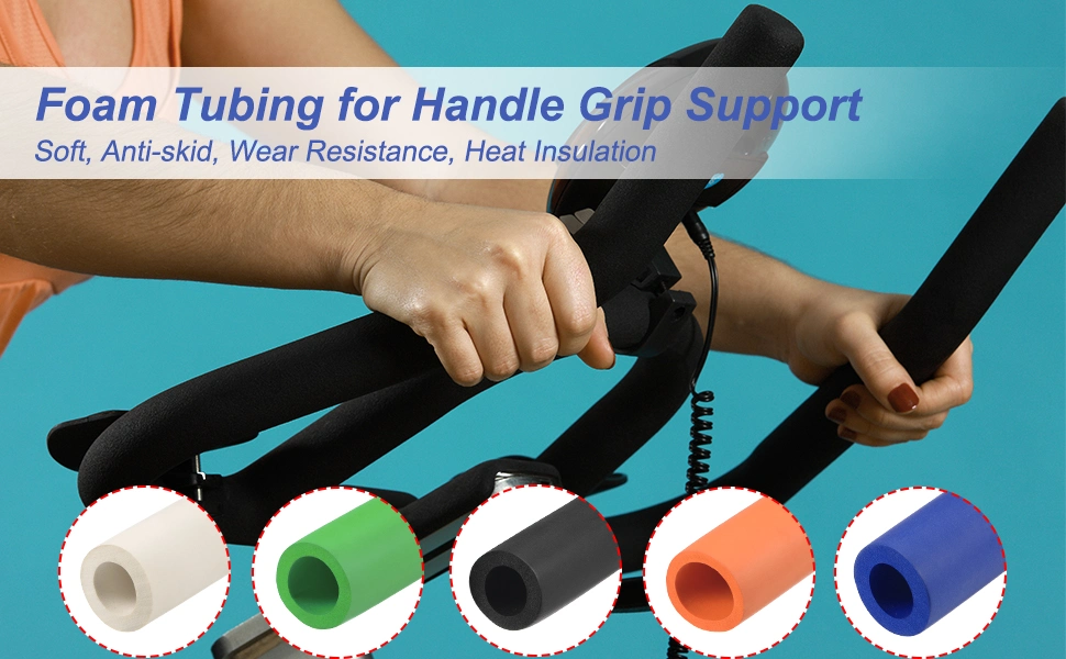 Soft Protective Sponge Hollow Tube Rubber Foam Grip Handle for Fitness Sports