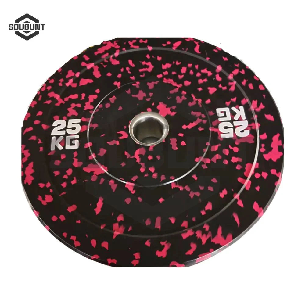 Colorful Camo Rubber Bumper Weight Plates