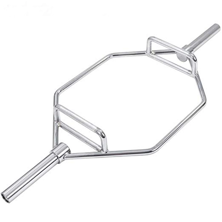 Gym Equipment 1.4m 1.8m Optional Hexagonal Rod Home Fitness Tricep Weight Lifting Hex Barbell Bar