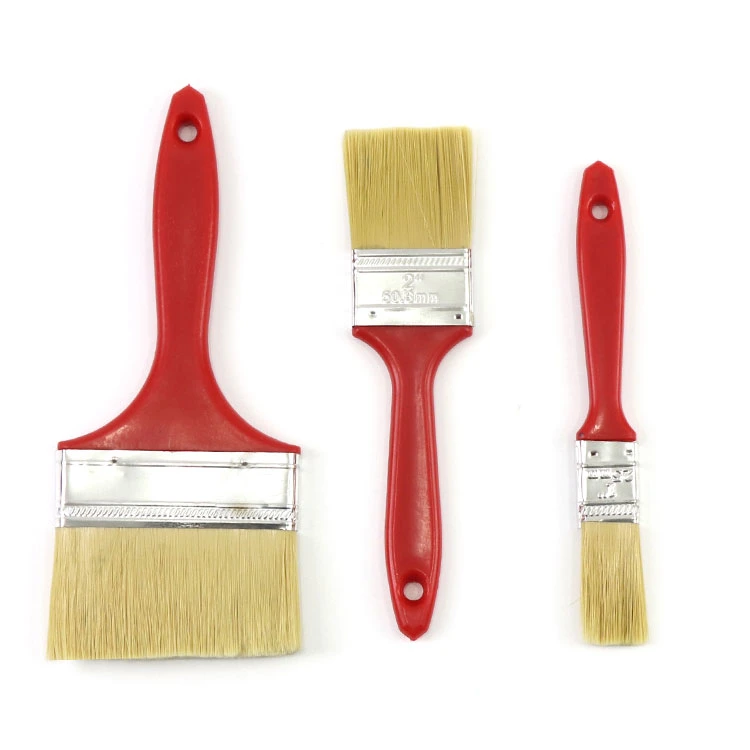 Hand Painting Tools Factory Supplier Bristle Paint Brush Long Plastic Handle with Best Quality