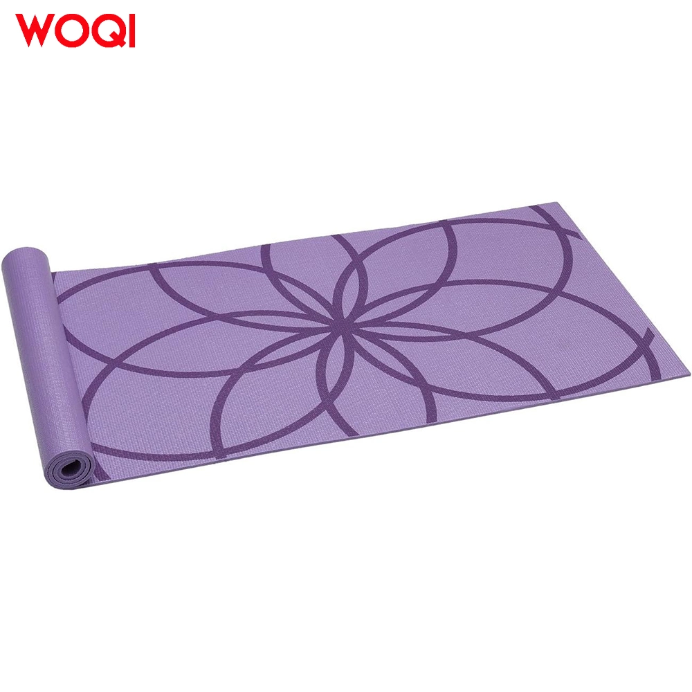 Exercise Mat for Beginners and Advanced 5mm Thick Natural Rubber PU Yoga Mat
