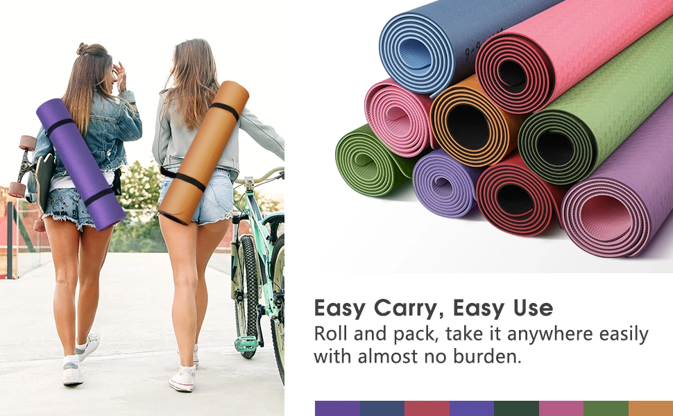 Custom Logo Gym Exercise Fitness Yoga Mat Folding Gymnastics Pilates Yoga Mat