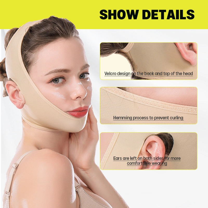 Women&prime;s Anti-Wrinkle Face-Lifting V Face Line Slimming Belt Anti-Aging and Facial Breathable Compression Chin Bandage