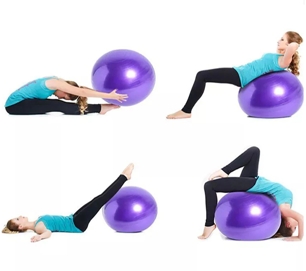 Custom Logo 45/55/65/75/85/100 Cm PVC Gym Exercise Ball Yoga Balance Ball Pilates Ball Accessories