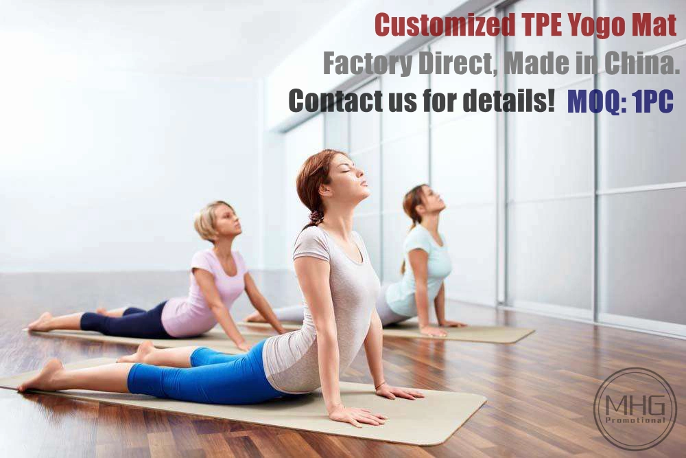 High Quality TPE Material Foldable Non-Slip Exercise Yoga Mat for Women