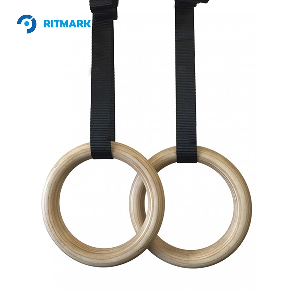 Sweat-Resistant Wooden Gym Rings for Lasting Durability