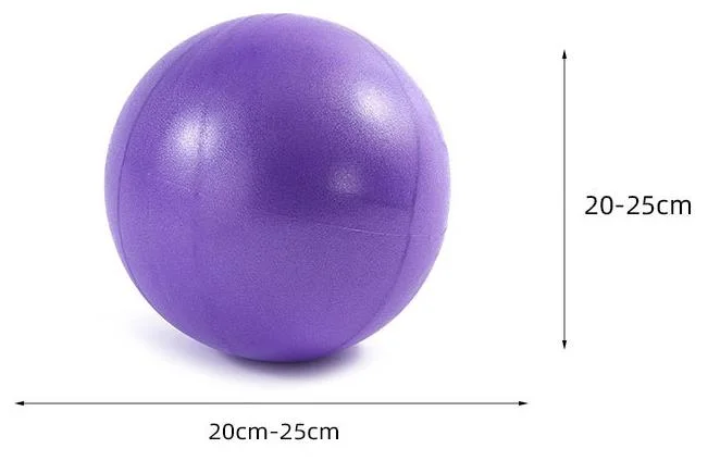 PVC Customised Color 25cm Small Pilates Ball Gym Exercise Fitness Mini Anti Burst Yoga Ball Wholesale