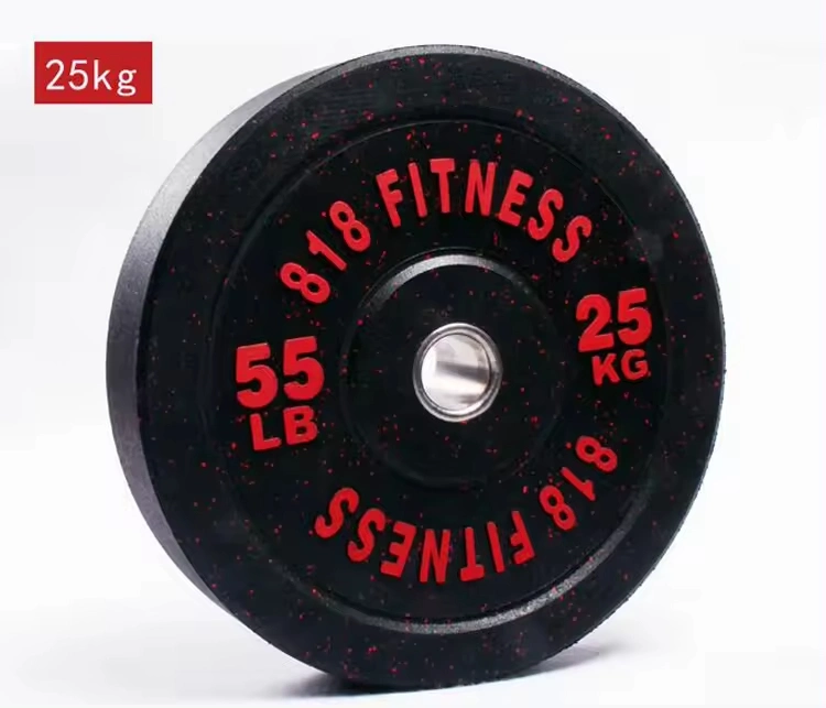 Wholesale Commercial Gym Household Particle Color Exercise Rubber Coated Weight Plates