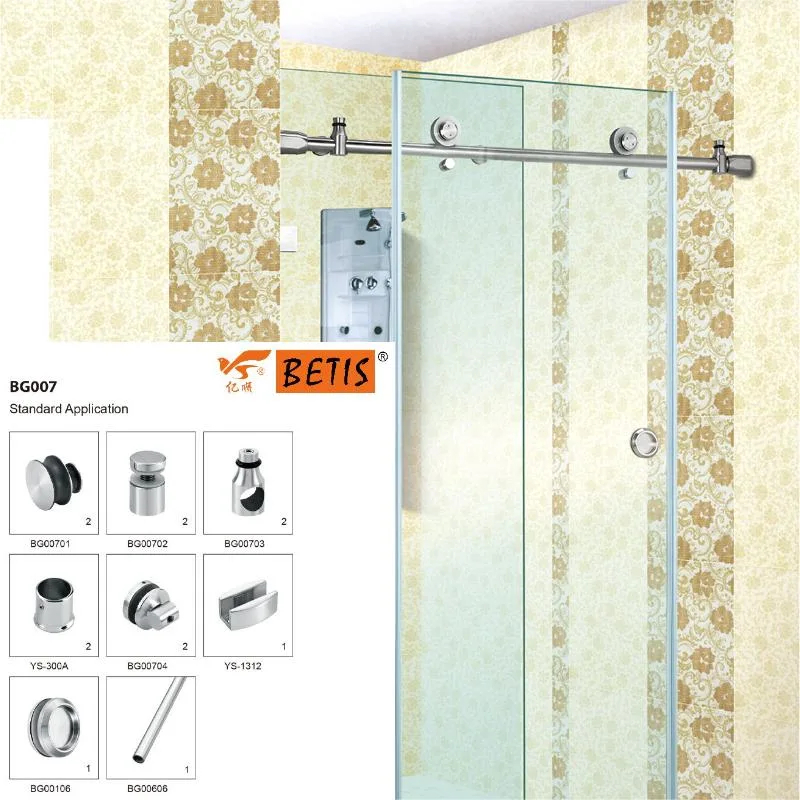 Glass Hardware Accessories Stainless-Steel Two-Sides Doorknob for Frameless-Shower-Enclosure