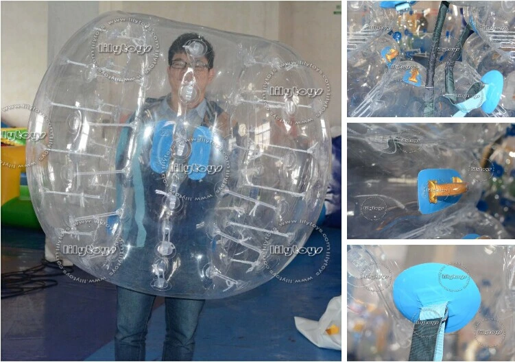 Fashionable Sports Entertainment Football Inflatable Body Bumper Ball for Sale