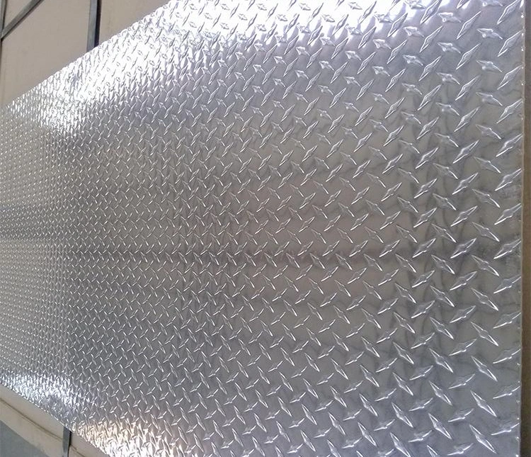 Aluminium/Aluminum Alloy Embossed Checkered Tread Plate for Refrigerator/Construction/Anti-Slip Floor