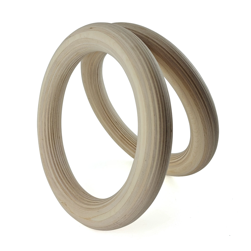 Wooden Gymnastic Ring Set, Fitness Training Gym Rings, Still Rings