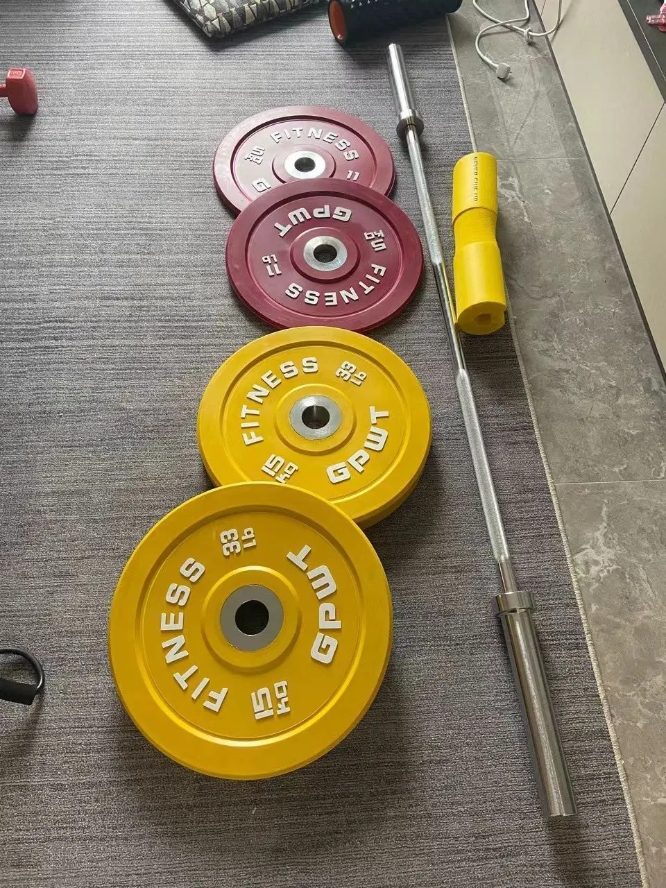 Colored Rubber Competitive Bumper Plates for Gym Training