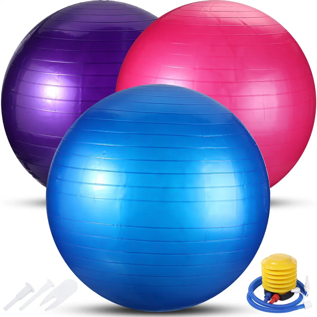 Amazon Hotselling Gym Exercise Fitness Inflatable Yoga Pilates Core Ball