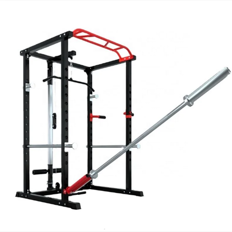 Wall Mounted Commercial Squat Rack Gym Equipment Multi Functional Pull up Bar Fitness Adjustable Squat Rack