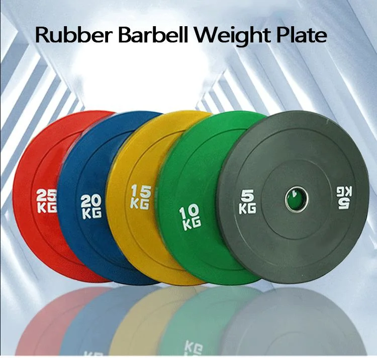 Sales Gym Equipment Training Home Weightlifting Dumbbell Plate Kg Gym Disc Fitness Color Rubber Bumper Weight Barbell Plates
