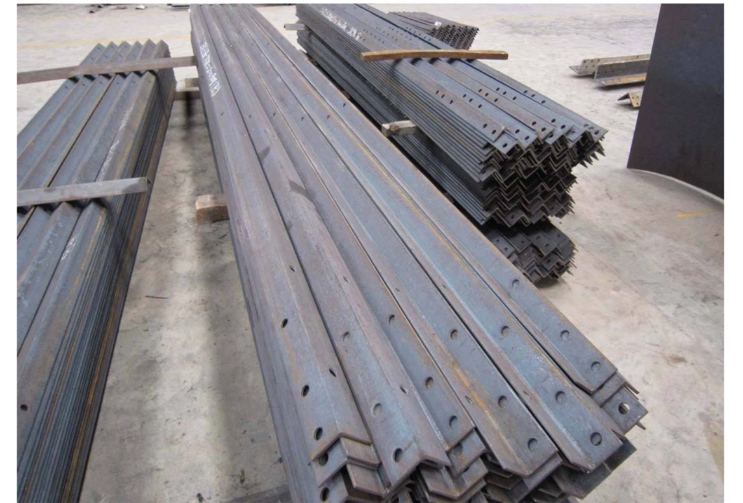 Hot Dipped Galvanized V Shaped Iron Steel Slotted Angle Bar