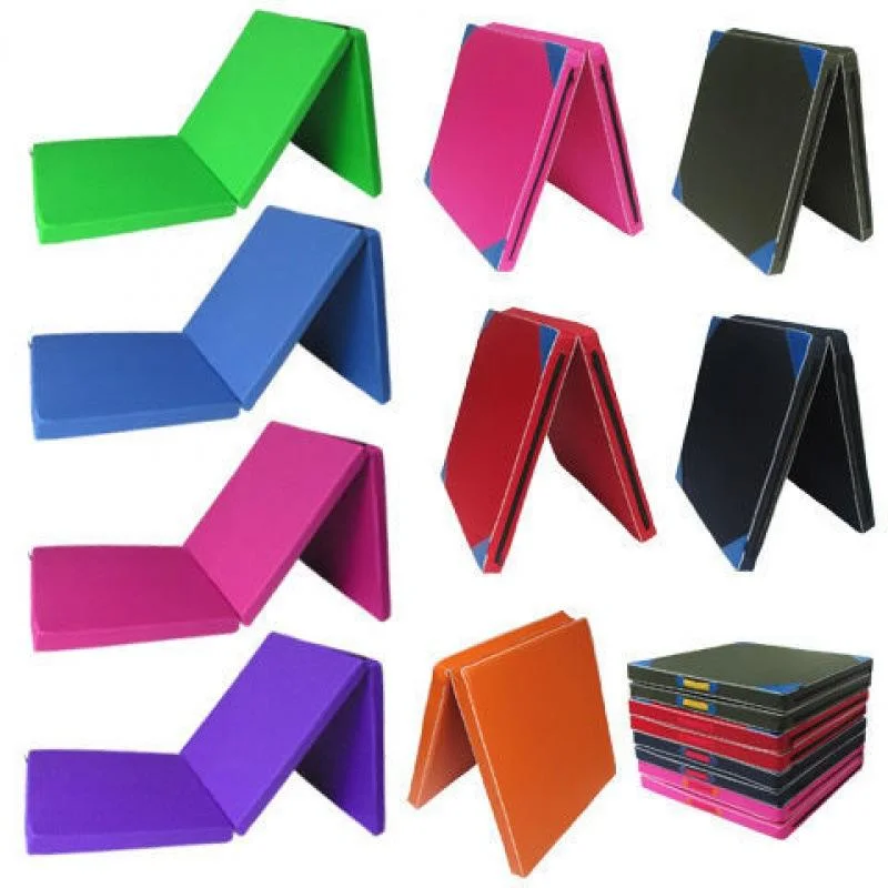 Physical Training Exercise Colored Gymnastic Mat Exercise Folding Mats