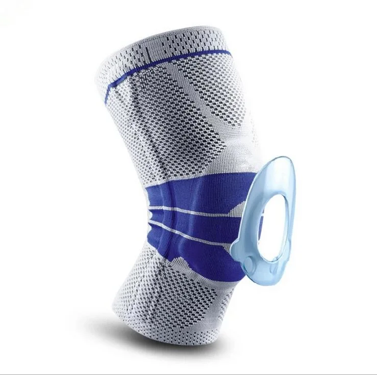 Outdoor Sport Breathable Nylon Silicone Knee Brace Compression Knee Sleeve Support