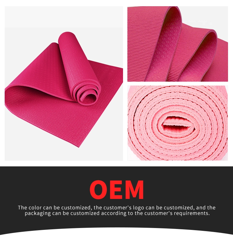 Custom Size High Elastic PVC Yoga Mats Fitness Mat by Rolls or Sheets