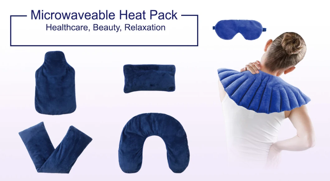 Neck Shoulder Heat Packs Microwave Heating Pad Hot and Cold Neck Shoulder Wraps