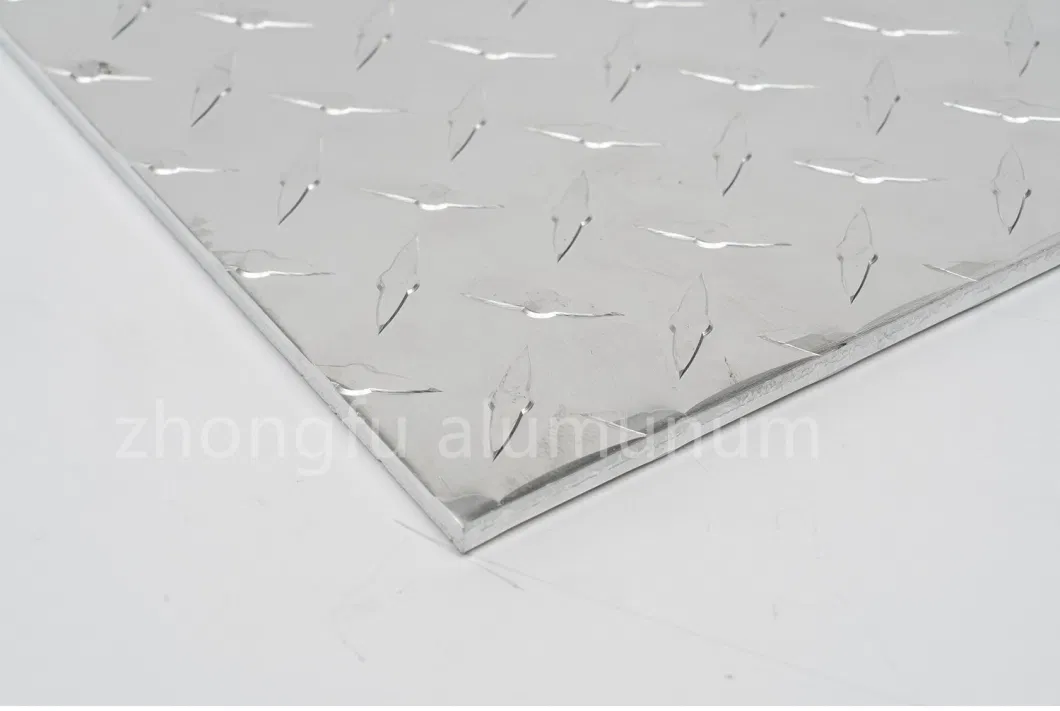China Aluminium Embossed Sheet Checkered Orange Peel Double Hemispherical Aluminum Alloy Plate for Floor/Boat