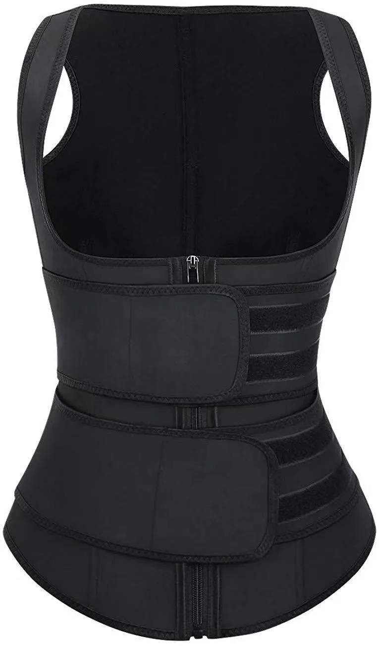 Double Buckle Sports Waist Belt in Black Gym