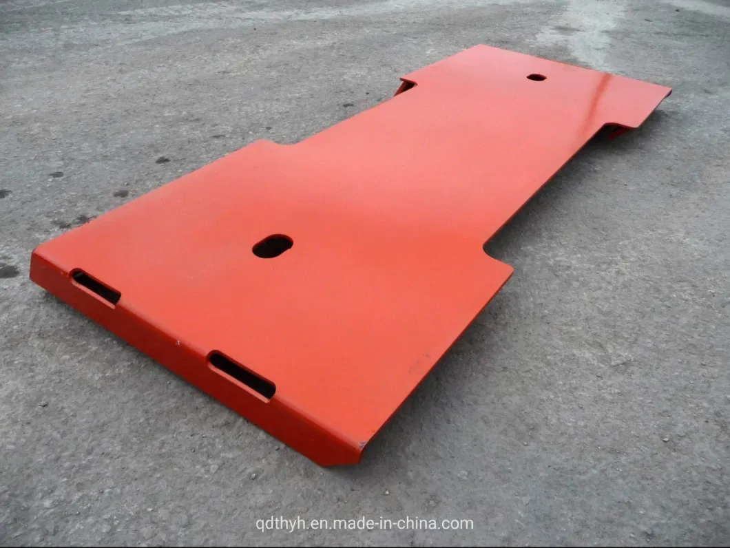 3/16 Inch Weld on Blank Plate Fits Skid Steer Quick Attach Orange